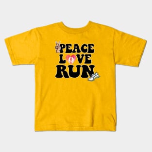 Peace Love Run Kids T-Shirt